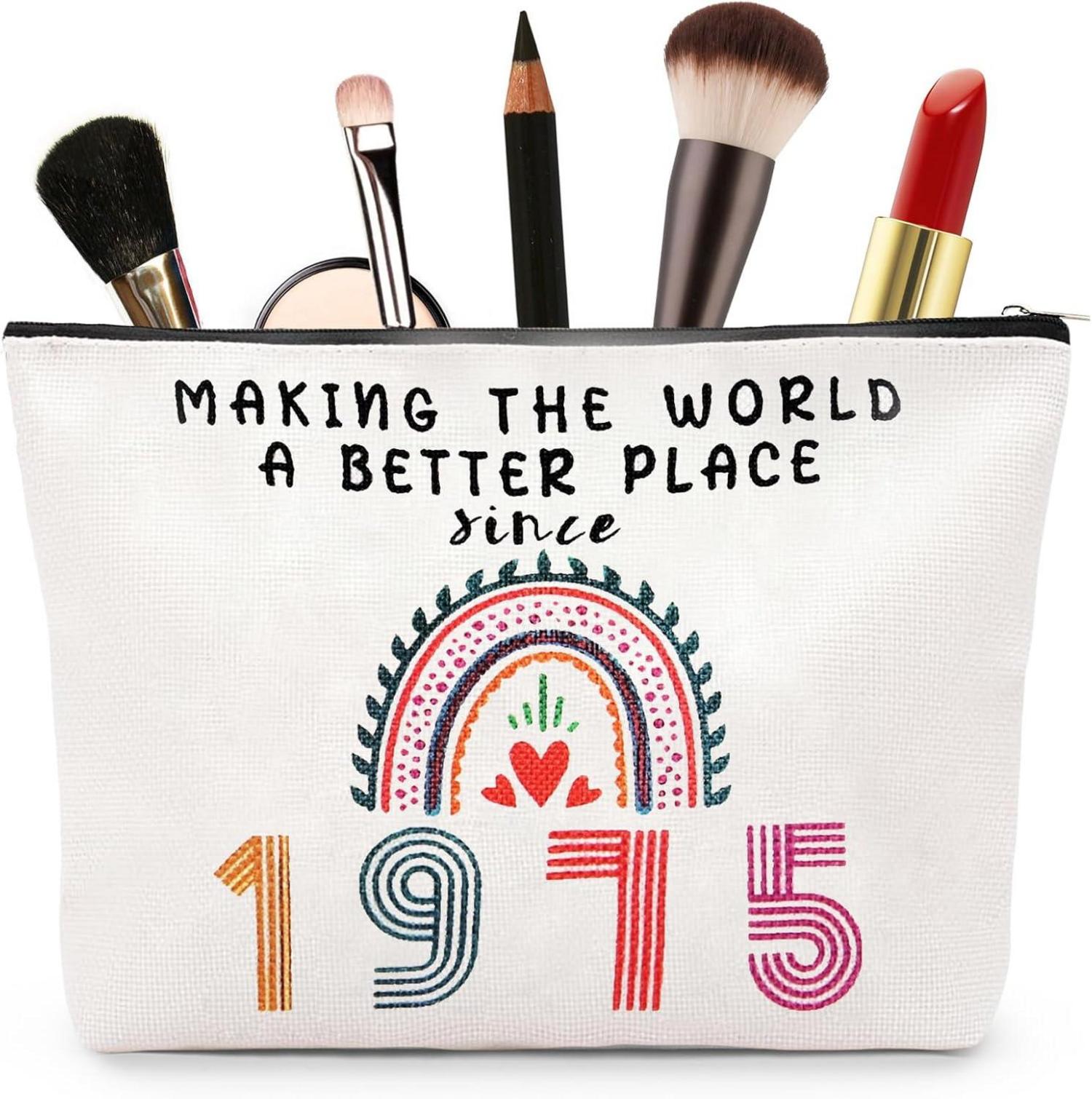 Kosmetiktasche Damen Make-Up-Tasche 50. Geburtstag Geschenk