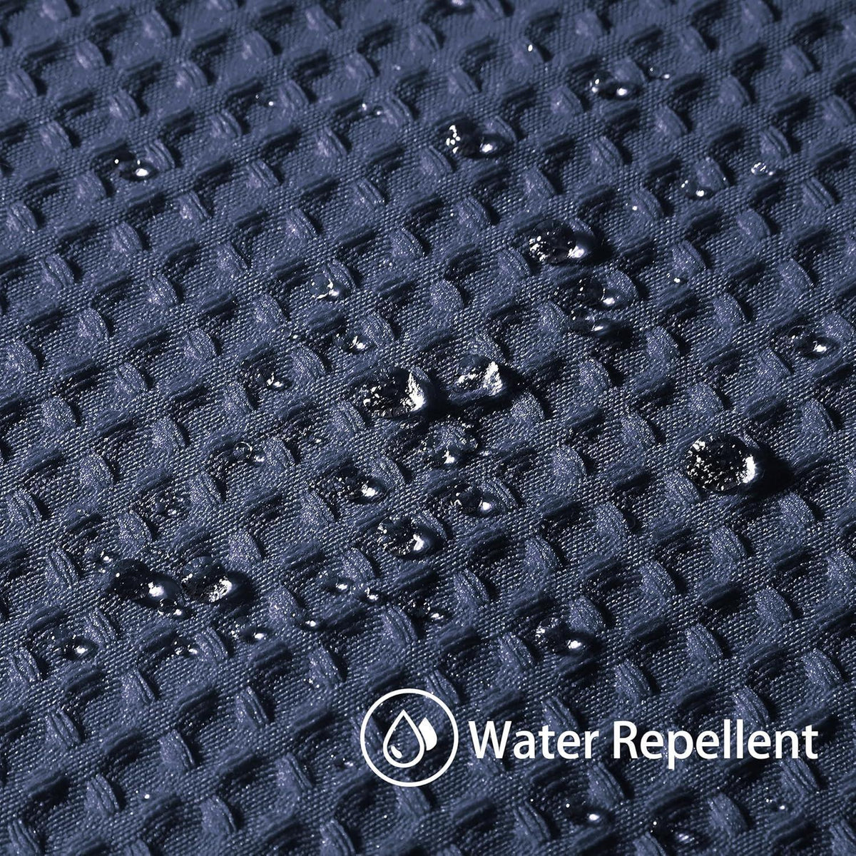 Waffel Duschvorhang wasserdicht - Marineblau 152x214cm