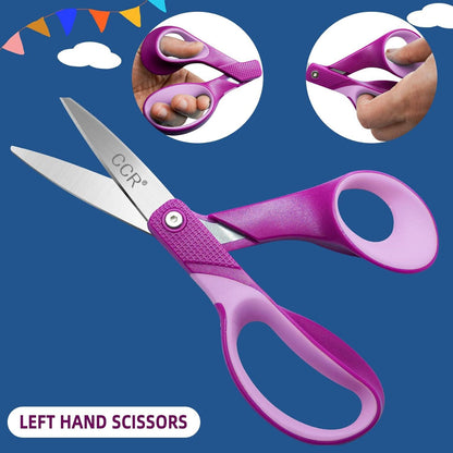 Linkshänder Schere 18.5cm 3er-Pack Bastelschere Komfort
