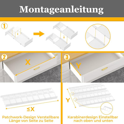 Gewürz Organizer Schublade Patchworkable 36 Stück Spice Rack für