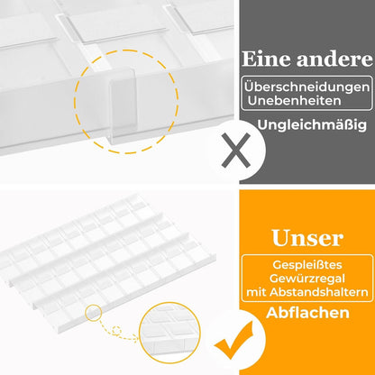 Gewürz Organizer Schublade 36 Stück Patchworkable Aufbewahrung
