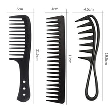 Breiter Zahnkamm Kit Antistatischer Grobzinkiger Haircomb 3