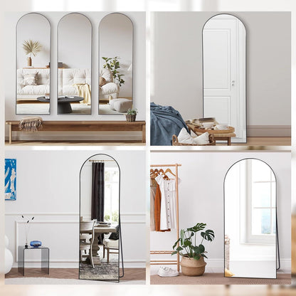 Gewölbter Ganzkörperspiegel 165x60cm – Stehspiegel für Schlafzimmer & Wohnzimmer