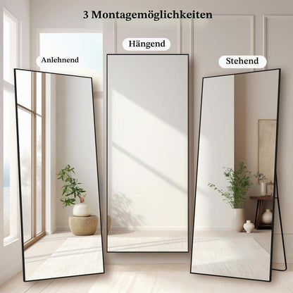 Ganzkörperspiegel 165x60cm – Stehspiegel für Schlafzimmer & Wohnzimmer