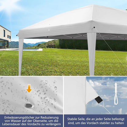 Faltpavillon 3x6m – Wasserdicht & Winterfest für Garten & Party