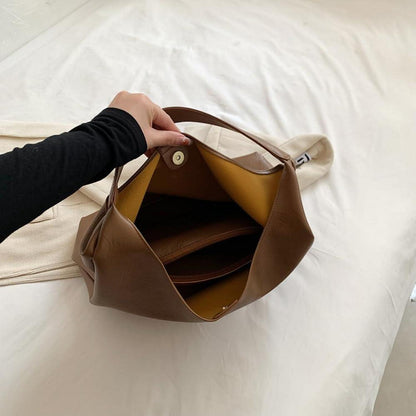 Große Damen Handtasche Weiches Leder Tote Bag mit Geldbörse