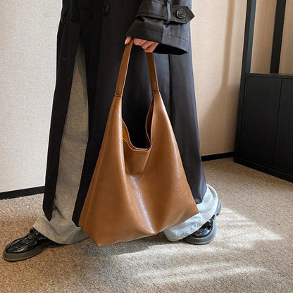 Damen Handtasche Groß Weiches Leder Tote Bag Schultertasche Hobo Beuteltasche