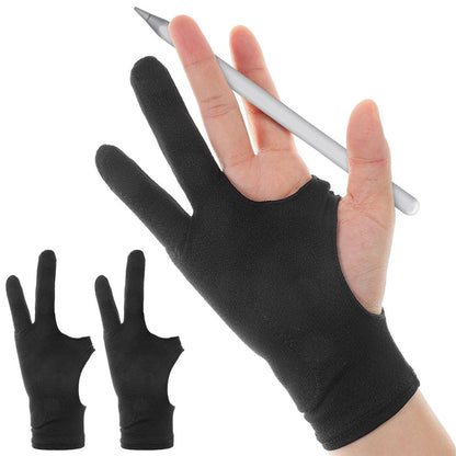 Zeichenhandschuh 2 Stück für Grafiktablett, reibungsfrei
