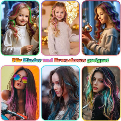 Blond Clip-in Haarverlängerung 12er Set – 55 cm, Hitzebeständig