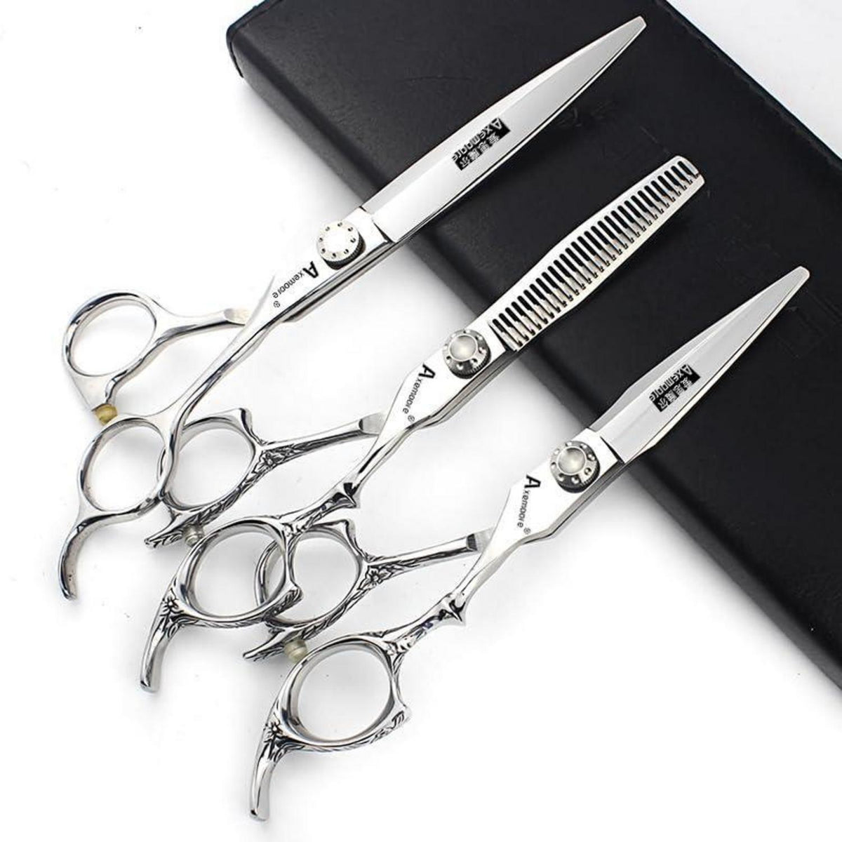 Professionelle Haarschere 6/7 Zoll – Friseurschere Set 3-teilig