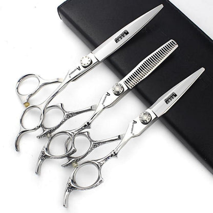 Professionelle Haarschere 6/7 Zoll – Friseurschere Set 3-teilig