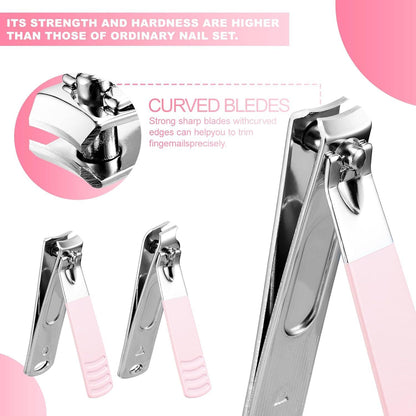 12-teiliges Nagelknipser Pediküre Maniküre-Set aus Edelstahl