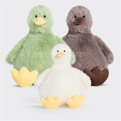 Große Gänse Plüschtier - Kuscheliges Stofftier 30cm Weiß