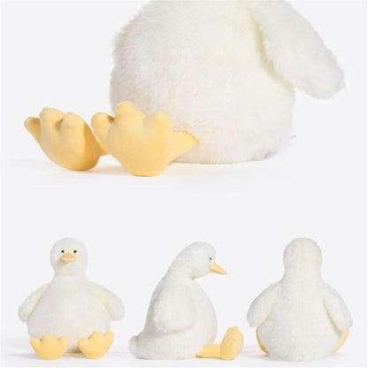 Große Gänse Plüschtier - Kuscheliges Stofftier 30cm Weiß
