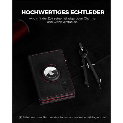 Geldbörse Herren mit AirTag Fach & XL Münzfach – RFID Schutz