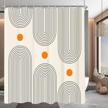 Duschvorhang Geometrische Kurve 200x200cm Textil