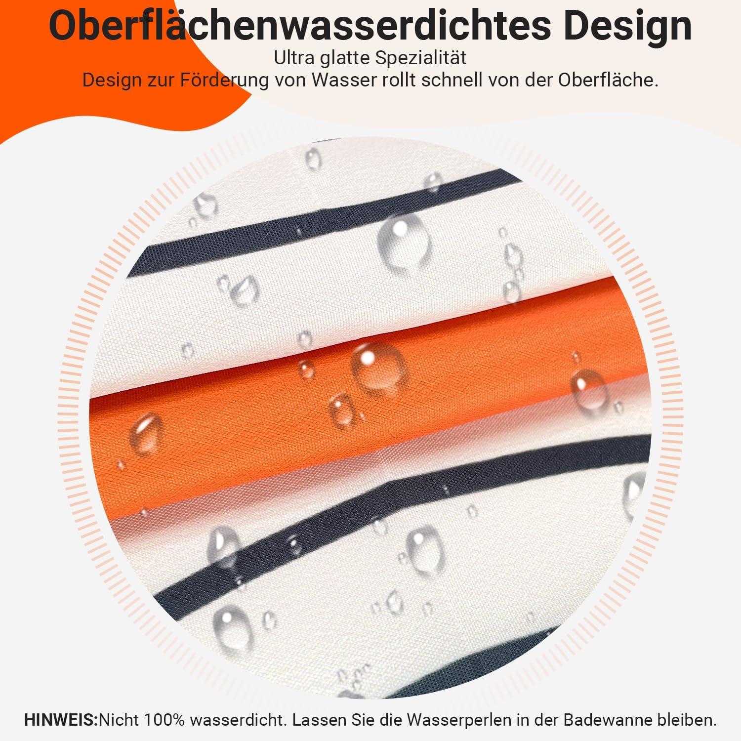 Duschvorhang Geometrische Kurve 200x200cm Textil