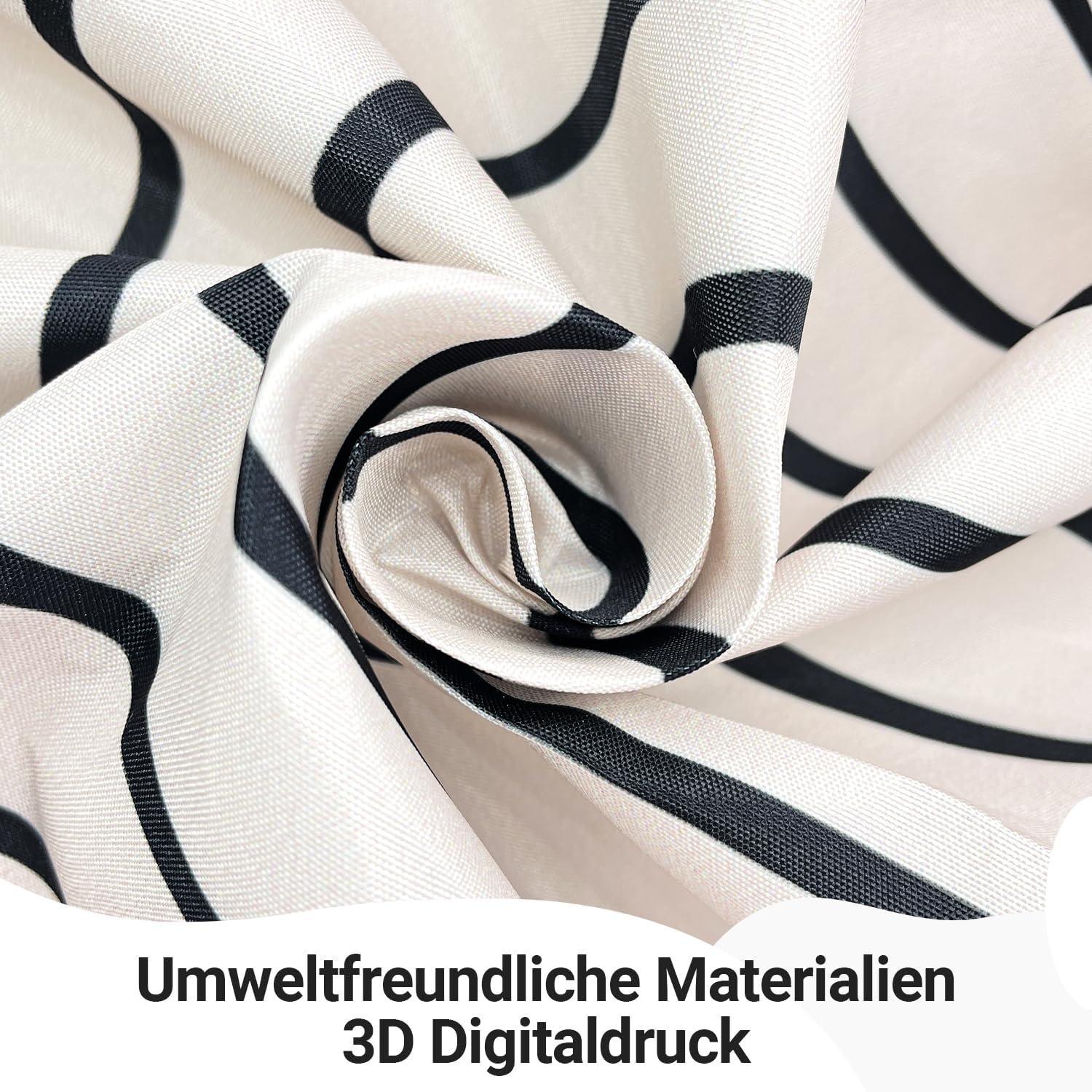 Duschvorhang Geometrische Kurve Wasserdicht Polyester 200x200cm