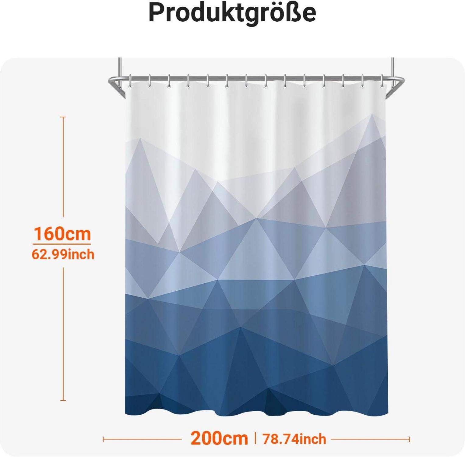 Duschvorhang 200x160 cm Geometrischer