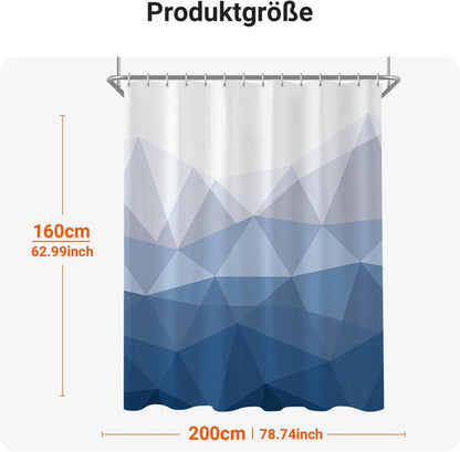 Duschvorhang 200x160 cm Geometrischer