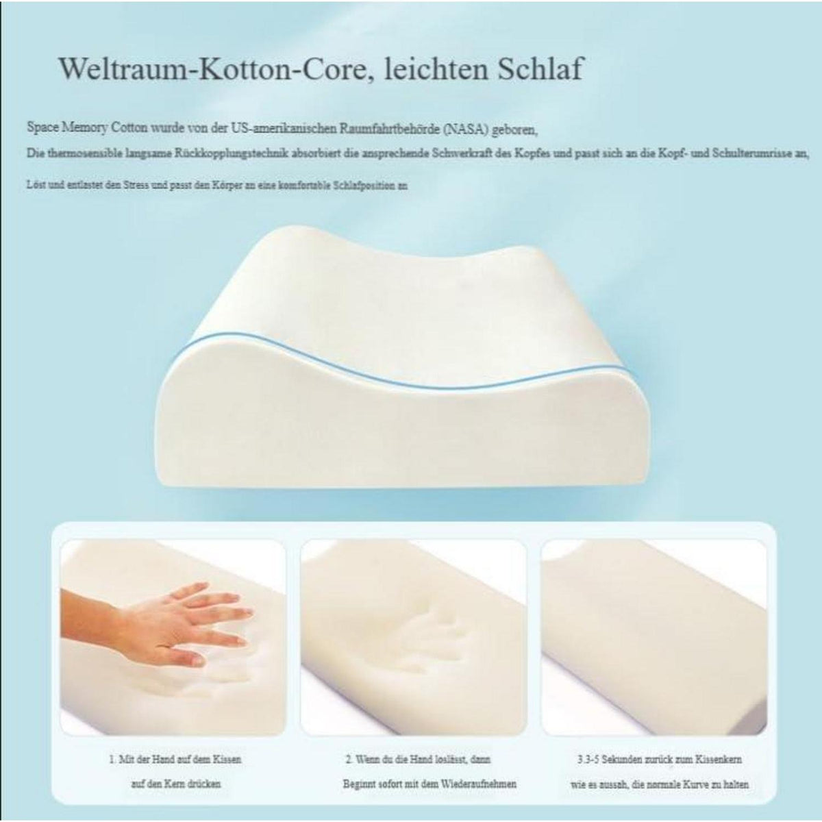 Kinder Kopfkissen Affe – Ergonomisch & Waschbar 60x40 cm