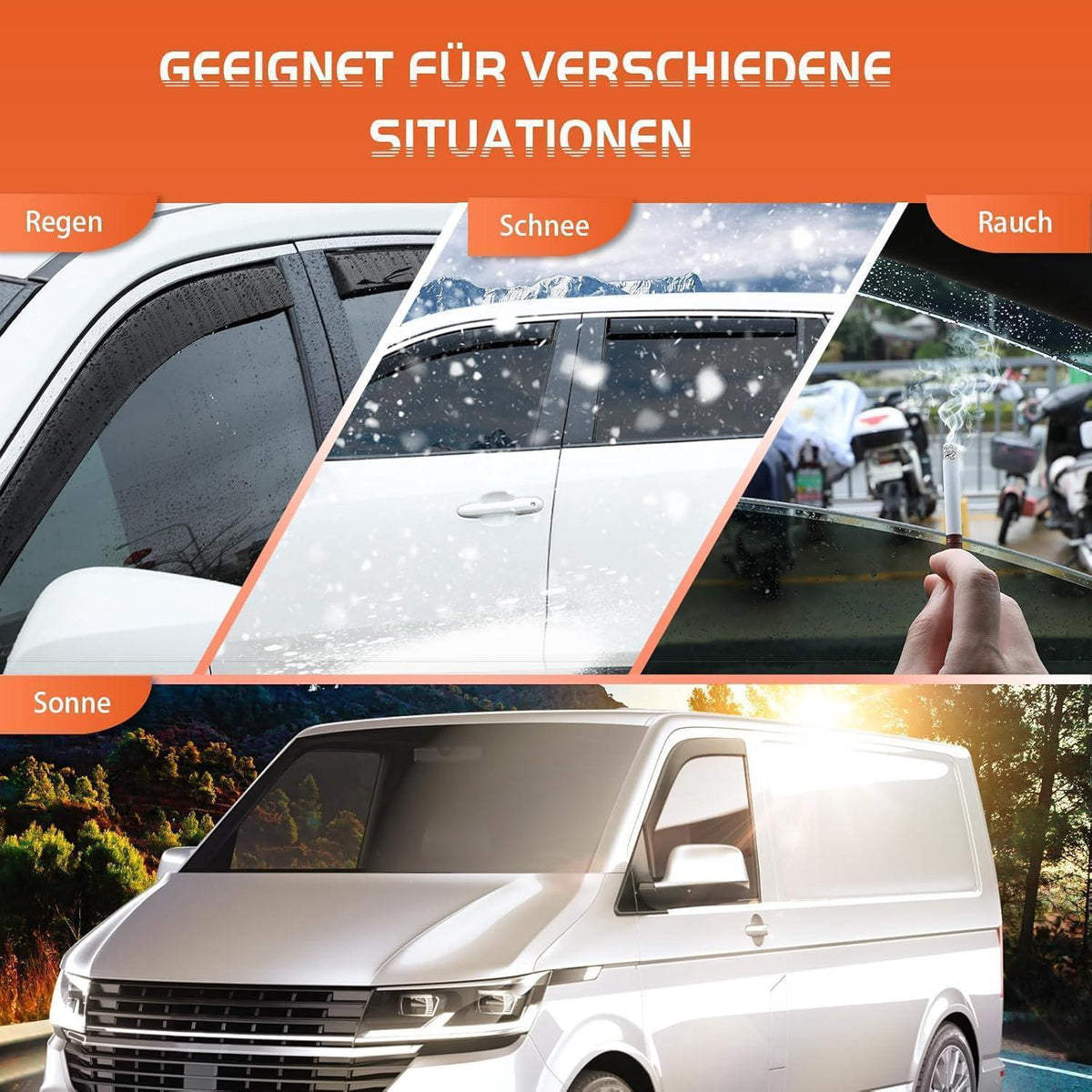 Windabweiser für VW T5 (2003-2015) & T6 (ab 2016)