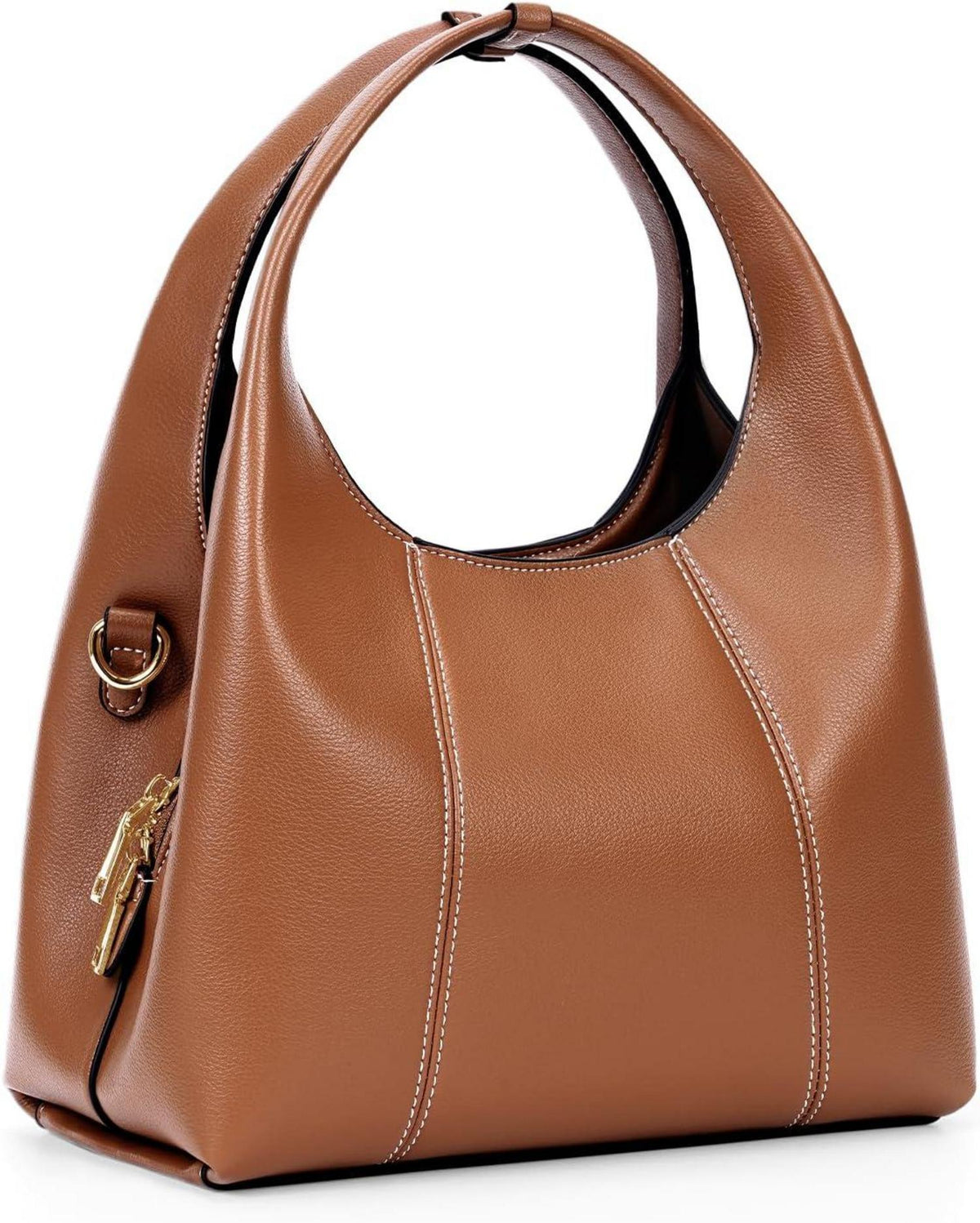 Handtasche Damen Vintage Tote Bag Kunstleder Hobo Shoulder Braun