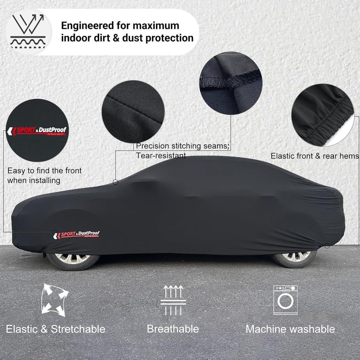Premium Autoabdeckung Innen Stretch Limousine M