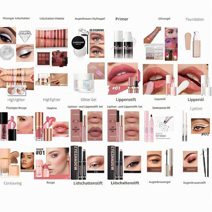 26-teiliges Beauty Geschenkset – Komplettes Make-up Starter Set