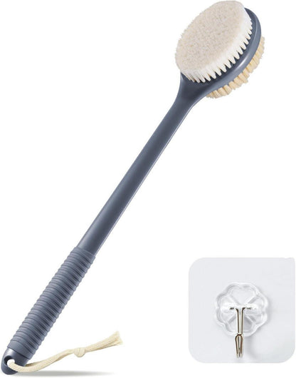 Rückenbürste Nass Trockenbürste 42cm mit langem Griff Bürste