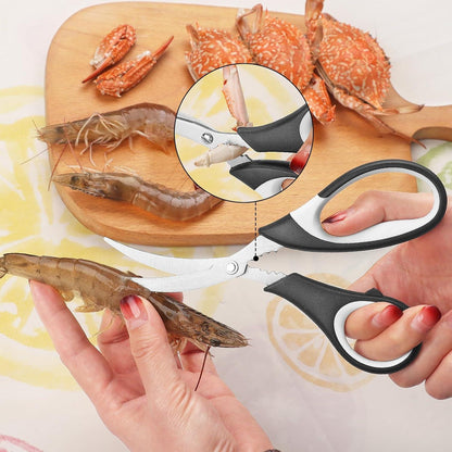 Küchenschere Edelstahl Mehrzweck 3er-Set Fleisch Geflügel Seafood