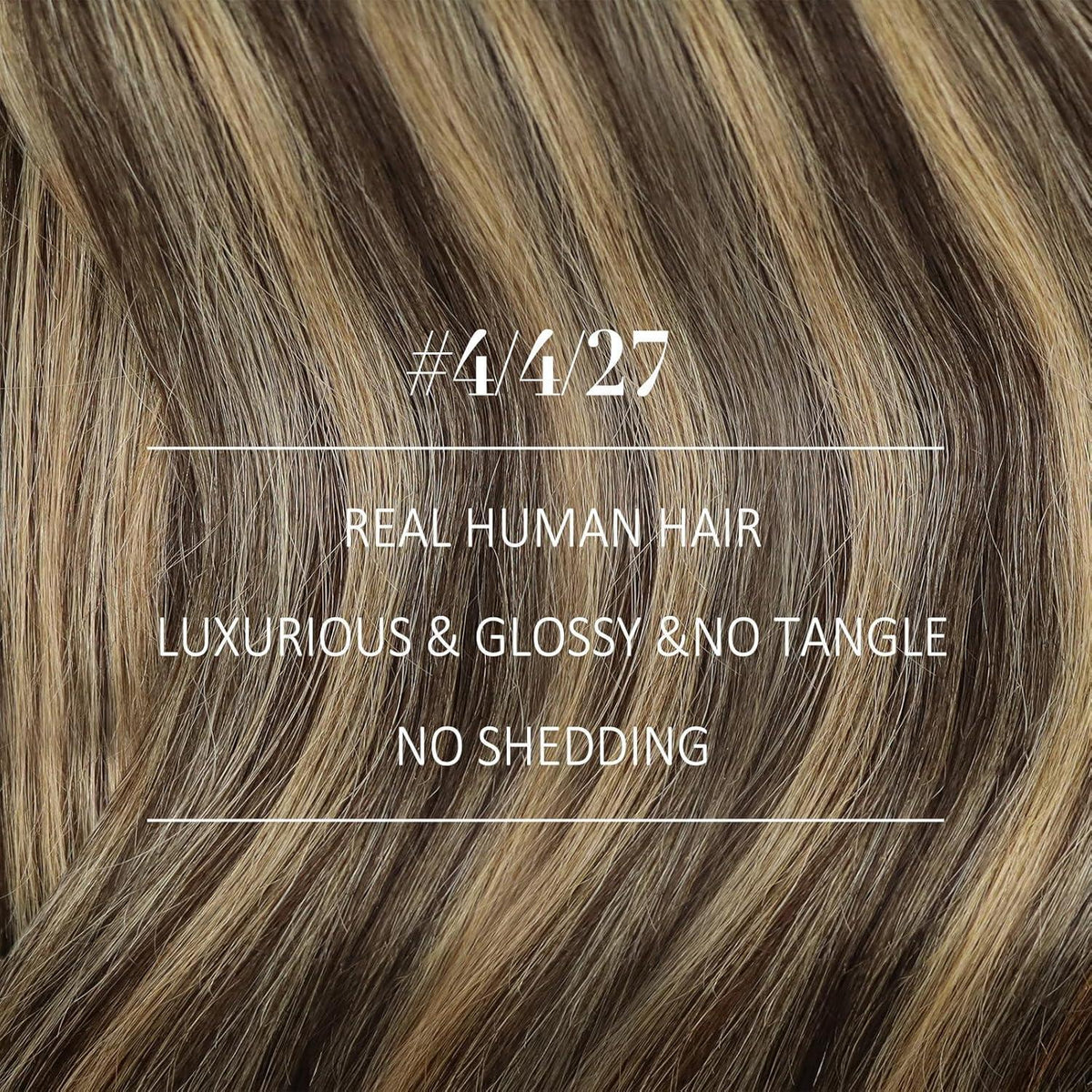 Echthaar Tressen Ombre Dunkelbraun Blond 60cm