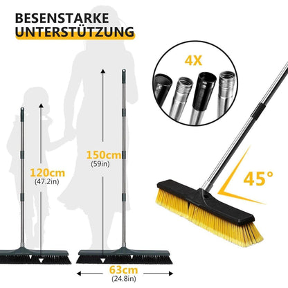 Masthome Straßenbesen mit 60cm Bürstenkopf und