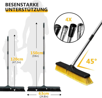 Masthome Straßenbesen mit 60cm Bürstenkopf und