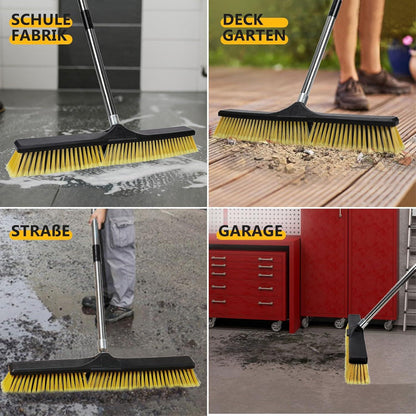 Straßenbesen mit 60cm Bürstenkopf und verstellbarem Griff