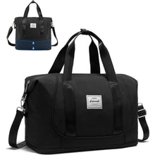 Ryanair Handgepäck Tasche 40x20x25, Erweiterbar Schwarz