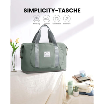 Ryanair Handgepäck 40x20x25 Erweiterbare Reisetasche Grün