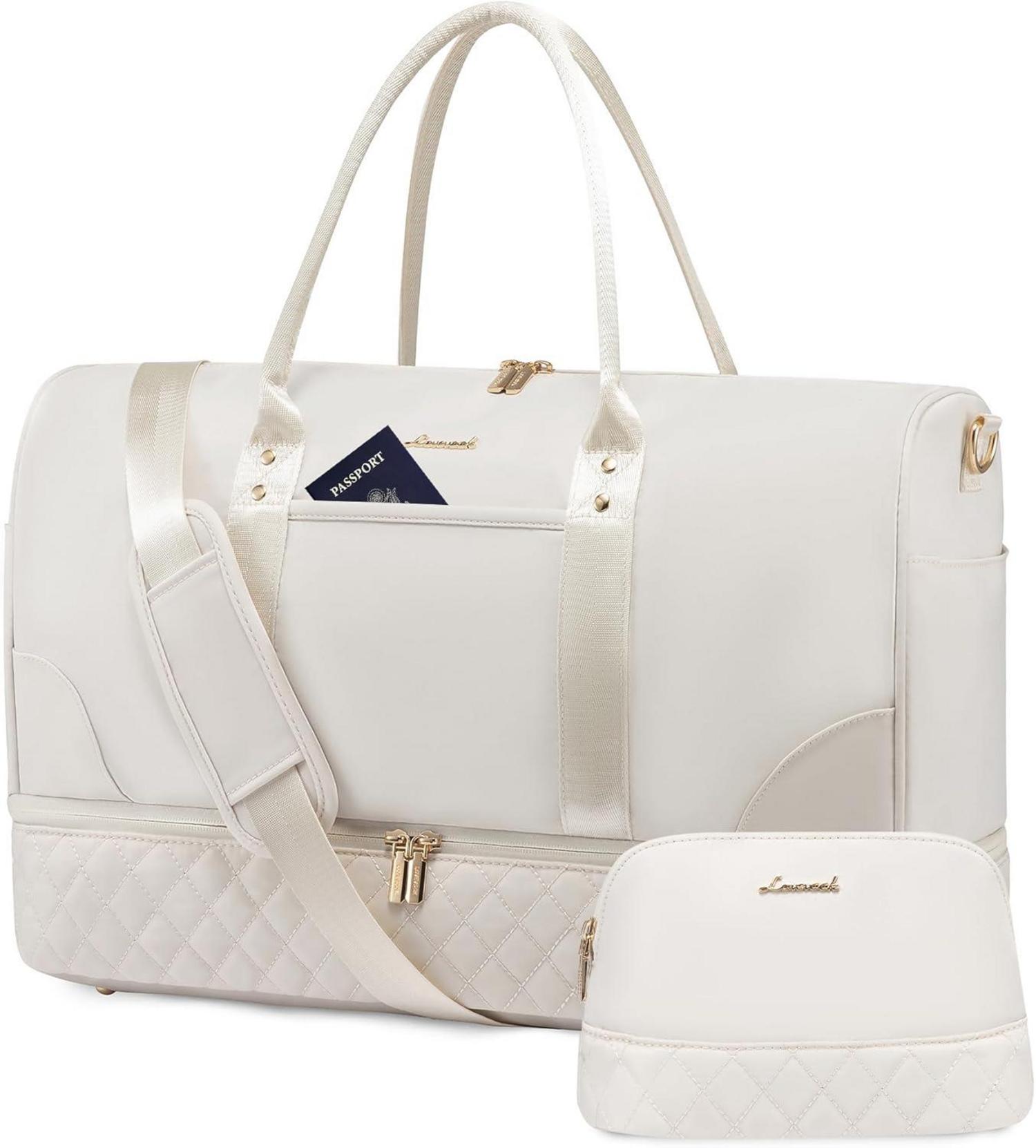 Weekender Reisetasche mit Schuhfach und Nassfach, 2-teiliges Set