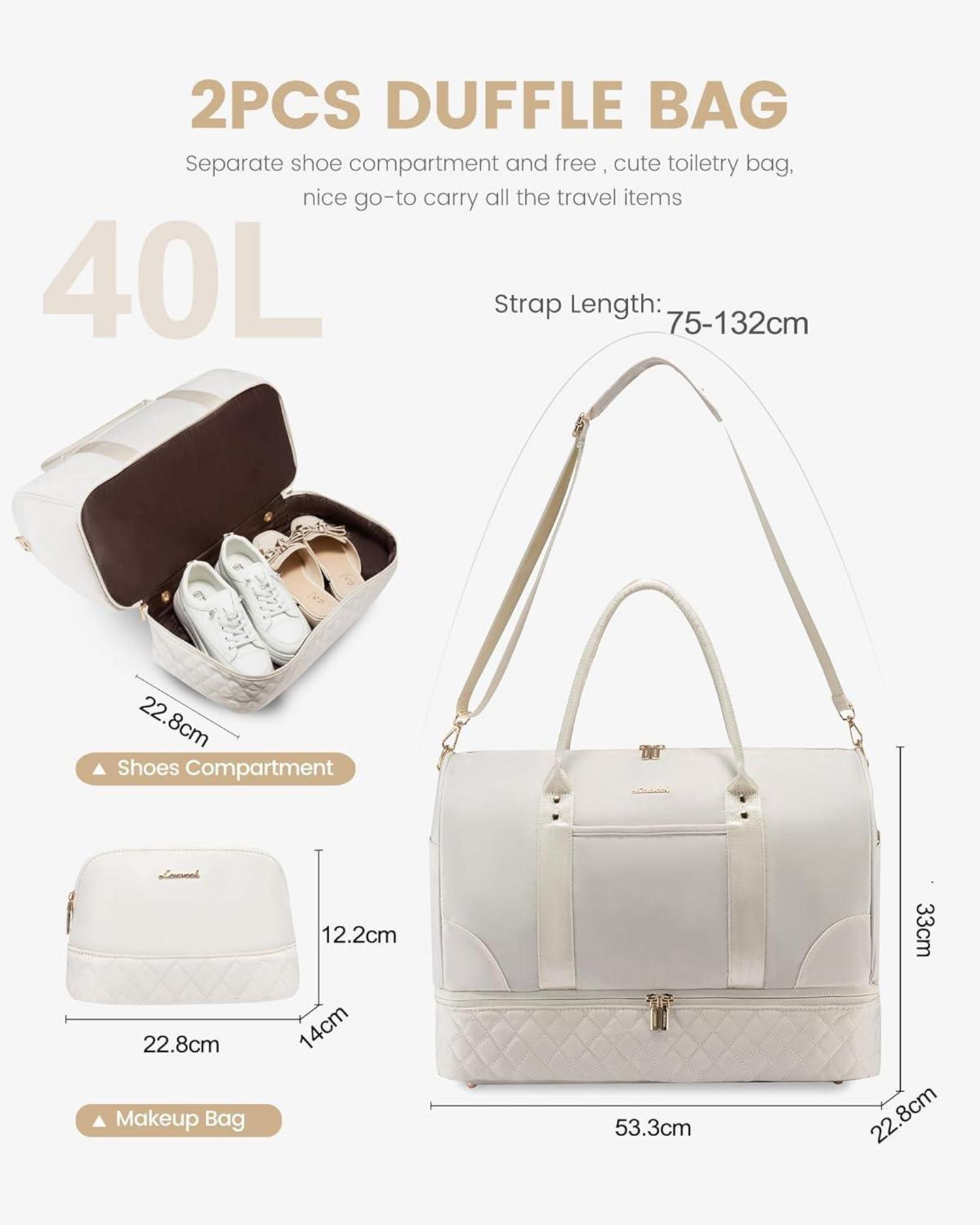 Damen Reisetasche Weekender Bag mit Schuhfach