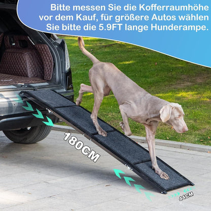 Hundetreppe Auto 180cm – Faltbar & Rutschfest für Große Hunde