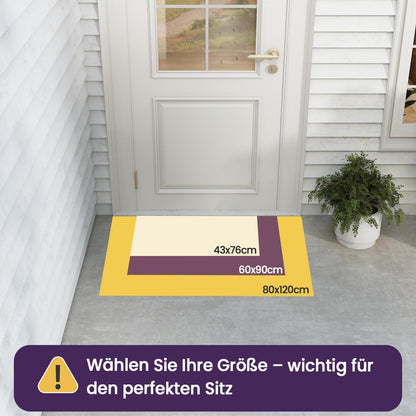Fußmatte dunkelgrau 60x90 cm – rutschfest & Schmutzfang