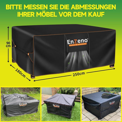 Gartenmöbel Abdeckung 250x180x90cm – Wasserdicht & Winterfest