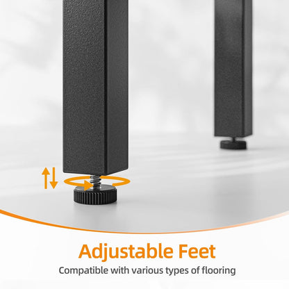 Kleiner Computertisch Bürotisch 120x48 cm Holz Metallgestell