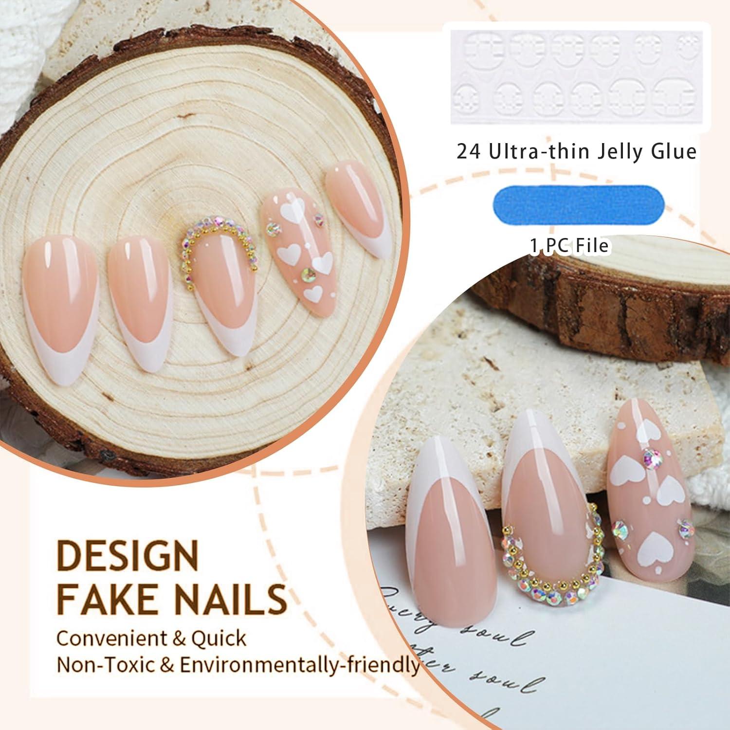 24 Stück Weißer French Tip