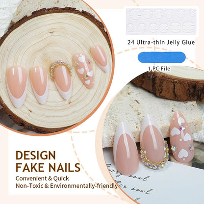 24 Stück Weißer French Tip