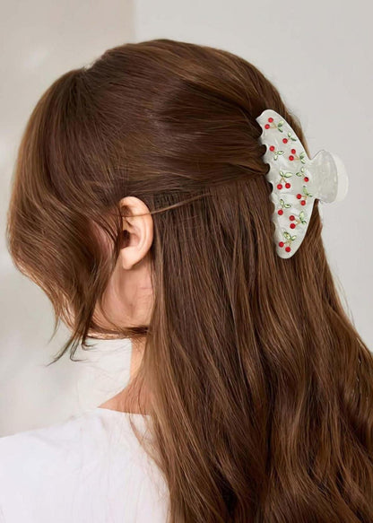 LILIE&WHITE Haarspangen-Set Damen Kirsch-Design 2er-Pack Rutschfest Hypoallergen