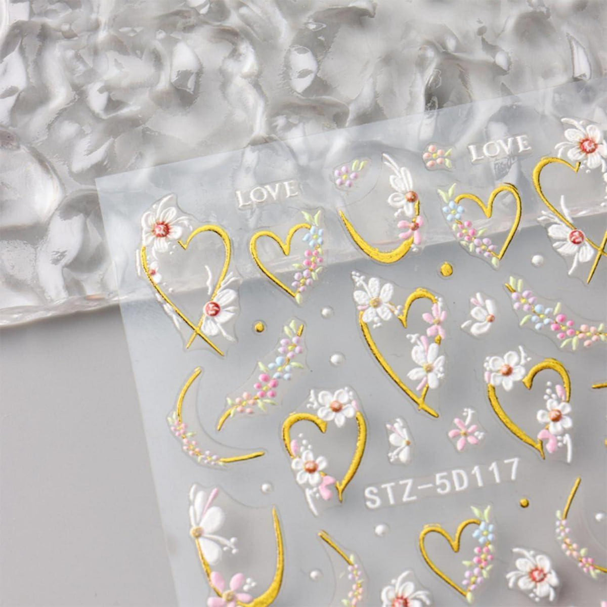 3D Nagelsticker Blumen – Nail Art Aufkleber für Sommerdesign