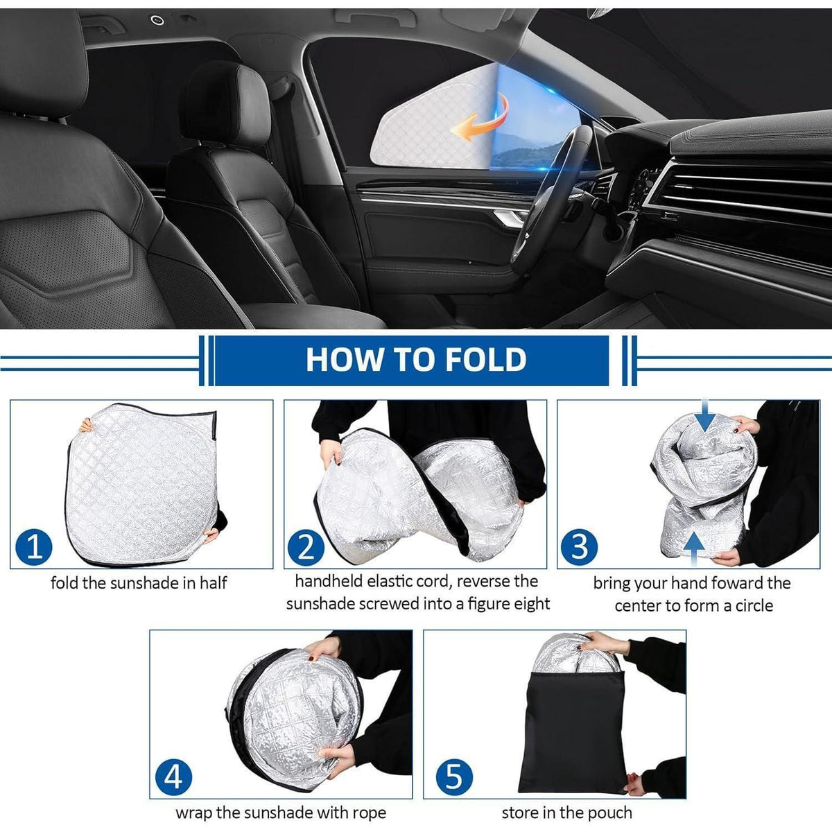 Auto Sonnenschutz für VW Sharan 2010-2020 – Vollständiger Satz