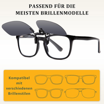 Clip-On Polarisierte Sonnenbrille UV400 Schutz Outdoor-Aktivitäten