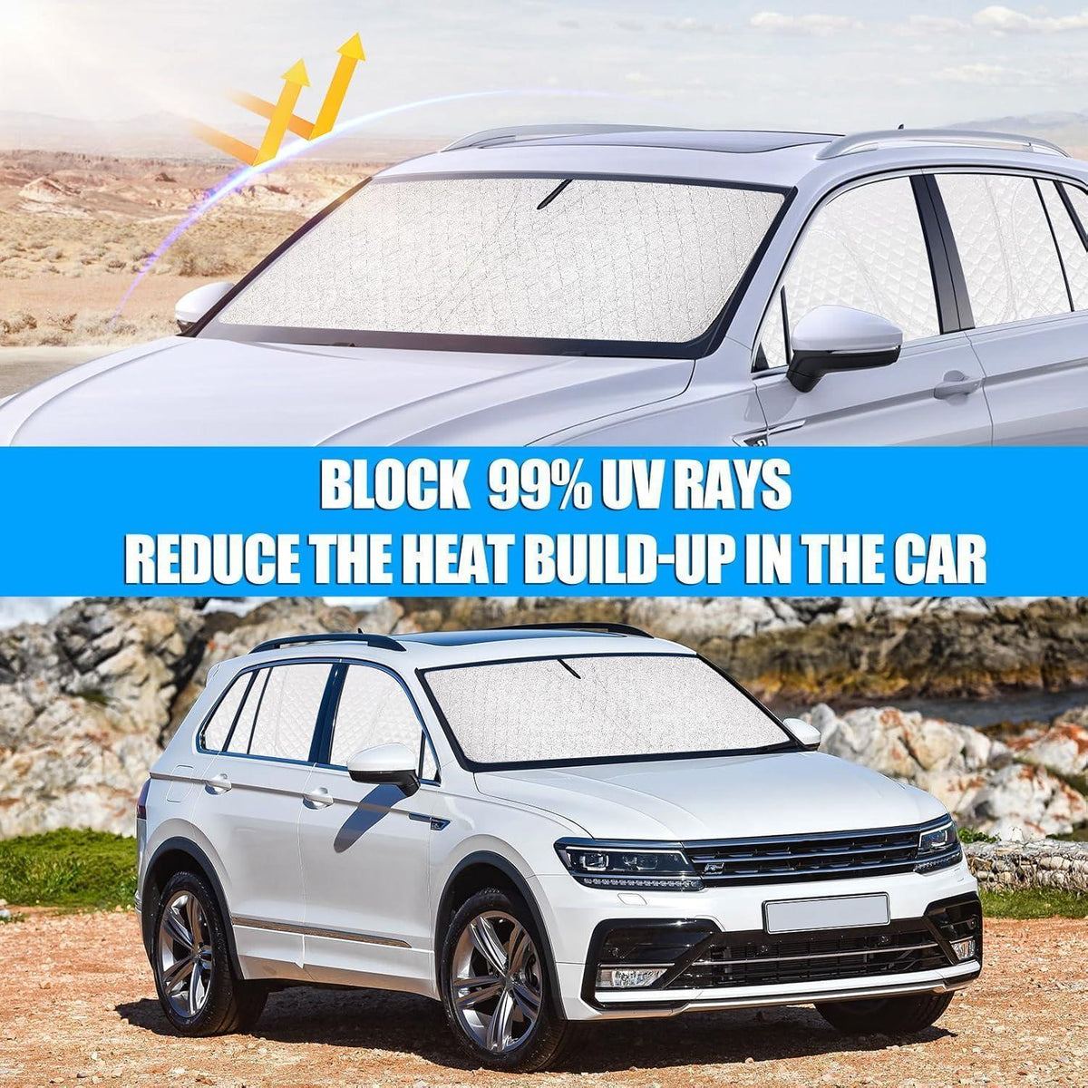 VW Tiguan II Sonnenschutzscheibe 2016-2024 – Sichtschutz & Hitzeschutz